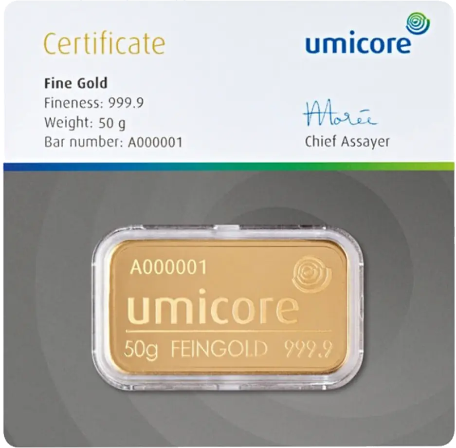 50g Gouden Baar